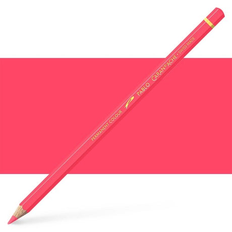 Caran d'Ache Pablo Rose Pink artist pencils with 3.8 mm lead, ideal for vibrant, realistic drawings and designs.