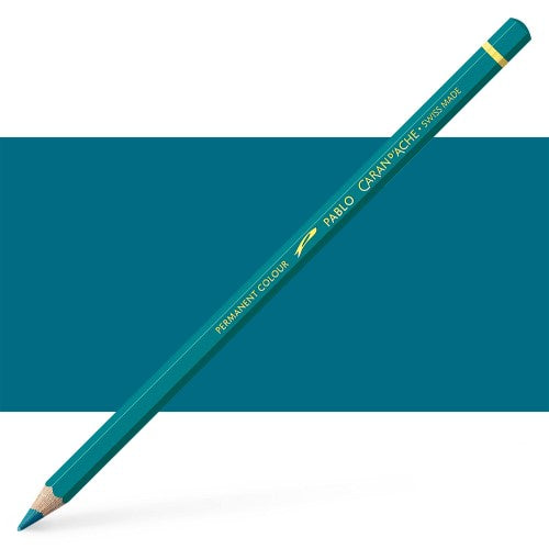 Caran d'Ache Pablo Malachite Green artist pencils, featuring vibrant color, smooth application, and eco-friendly Swiss craftsmanship.