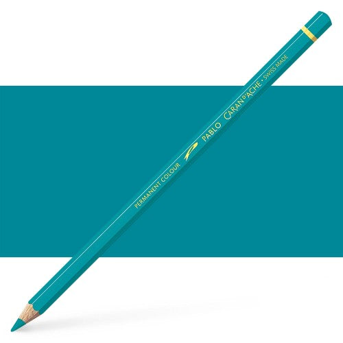 Caran d'Ache Pablo Opaline Green artist pencils with 3.8 mm leads, ideal for vibrant, detailed artistry on various surfaces.