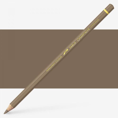 High-quality Caran d'Ache Pablo Cocoa artist pencils (3) with rich 3.8 mm leads for vibrant, realistic drawings.