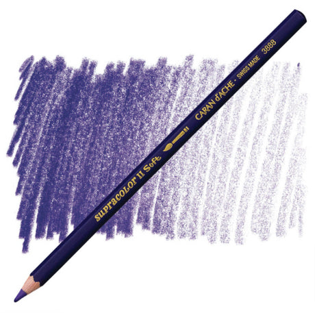 Premium water-soluble artist pencil in violet, featuring robust 3.8 mm lead, ideal for vibrant artwork and blending techniques.