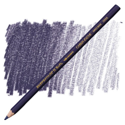 Premium water-soluble artist pencils in indigo blue, featuring robust 3.8 mm leads and a glossy finish for vibrant artwork.