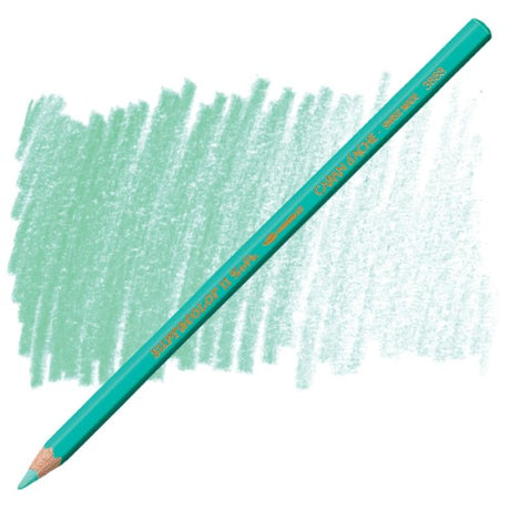 Supracolour Jade Green (3) artist pencil, featuring vibrant water-soluble color, perfect for blending and creating textures.