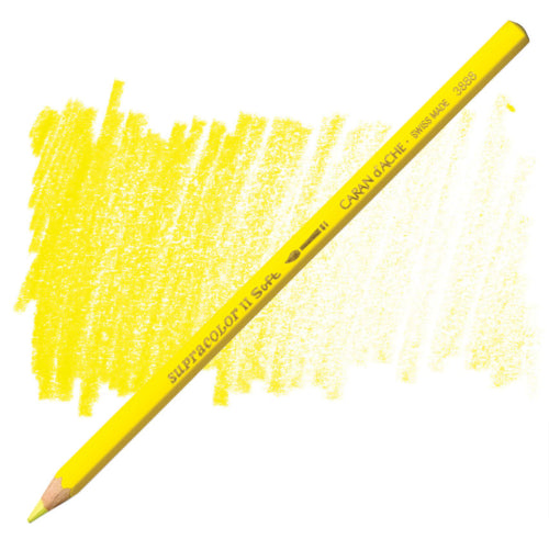 Vibrant Lemon Yellow Supracolour Artist Pencils designed for watercolour techniques and exceptional blending.