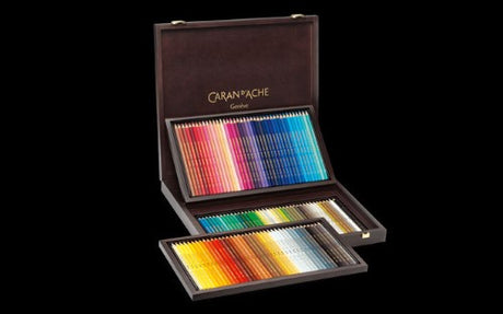 Artist Pencils - Supracolour Set 120s in a wooden box, featuring 120 water-soluble pencils for vibrant, versatile artwork.