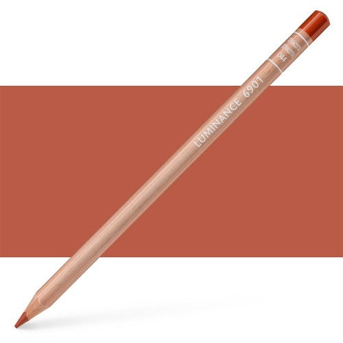 Premium Caran D’ache Luminance Terracotta pencils featuring creamy, lightfast leads in eco-friendly cedar wood casing.