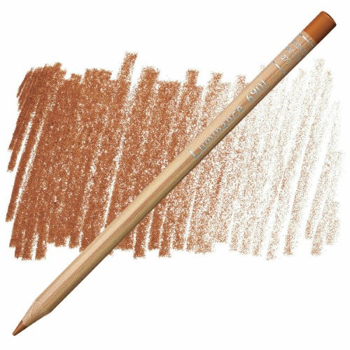 Artist Pencils - Caran D’ache Luminance Pencils Burnt Ochre  (Pack of 3)