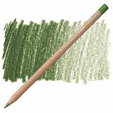 Pack of 3 Caran d’Ache Luminance Moss Green pencils, featuring creamy leads for vibrant, lightfast artistic creations.