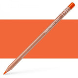 Caran Dâche Luminance DK Cad Orange pencils featuring creamy, lightfast lead for vibrant, professional artwork in eco-friendly wood.