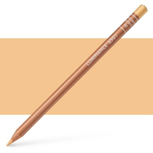 Caran D’ache Luminance Pencils in LT Flesh 10% - premium, lightfast colored pencils made from eco-friendly cedar wood.