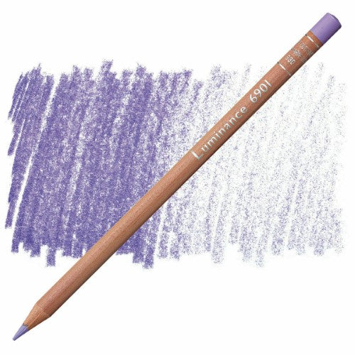 Pack of 3 Caran D’ache Luminance Ultra Violet Pencils, featuring creamy leads and exceptional light resistance for vibrant artistry.