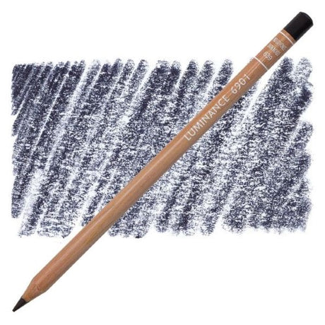 Caran D’ache Luminance Dark Indigo pencils with creamy, lightfast lead, ideal for vibrant artwork and professional use.