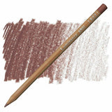 Pack of 3 Caran d'Ache Luminance Burnt Sienna 50% pencils, featuring creamy, lightfast lead for vibrant artistic expression.