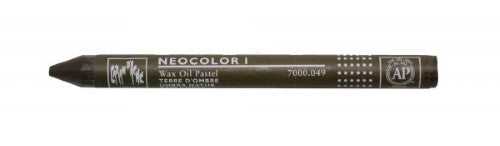 Pack of 10 Caran D’ache Neocolor 1 Wax Oil pastels in R.Umber, vibrant, water-resistant, and perfect for artistic expression.