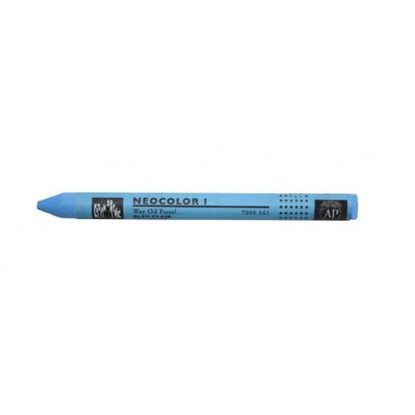 Light Blue Caran D’Ache Neocolor 1 Wax Oil pastels in a pack of 10, featuring vibrant colors and water-resistant properties.