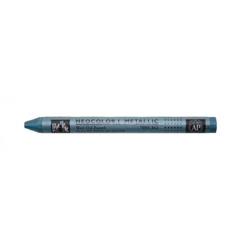 Caran D’ache Neocolor I Metallic Phtalo Blue pastels, pack of 10, ideal for vibrant, versatile artistic expression.