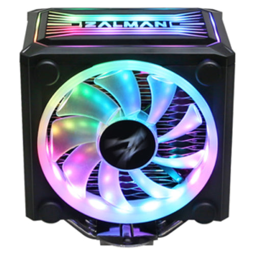 Zalman CNPS16X Performa ARGB CPU cooler featuring 4 heat pipes, dual 120mm ARGB fans, and enhanced heat dissipation design.