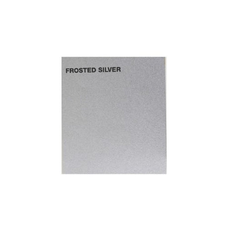 Elegant frosted silver paper sheets (780x520mm) in a pack of 25, perfect for artistic projects and professional presentations.