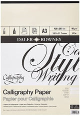 High-quality A3 calligraphy pad with 30 sheets of 90gsm parchment-style paper for elegant writing and artistry.