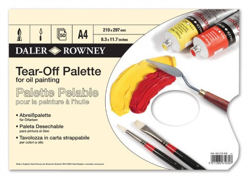 Disposable Palette -Tear-Off Palette Oil A4