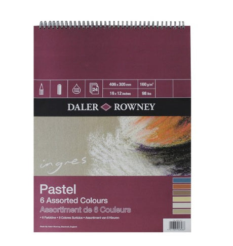 Craft Paper Pad featuring 24 sheets of 160gsm Ingres pastel paper, ideal for artists using pastel and traditional mediums.