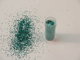 Vibrant aqua glitter in a 1kg pack for crafts, providing a long-lasting shimmer for various artistic projects.