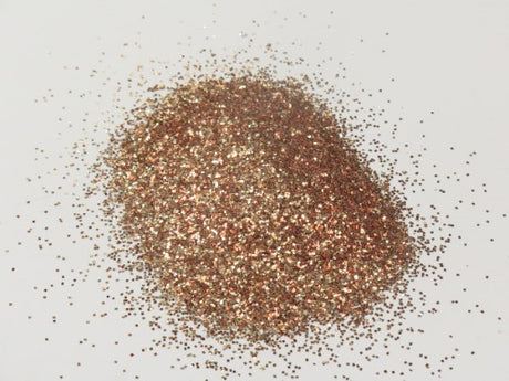 1kg jar of Das Glitter in metallic copper, perfect for enhancing crafts, art projects, and festive decorations.