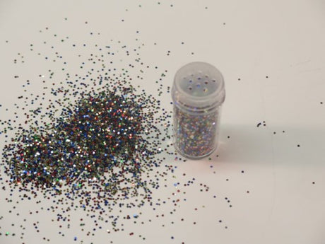 Vibrant 1kg jar of Das Glitter featuring 20 dazzling colors for versatile crafting and decoration.