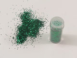 Vibrant green Das Glitter 1/24", 10gm, perfect for adding sparkle to craft projects and DIY decor.