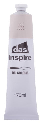 Das Inspire Oil Paint 170ml in Flesh features a buttery consistency perfect for portrait painting and figure studies.