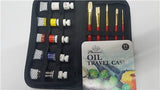 Compact travel set of high-quality Phoenix oil paints, featuring vibrant colors for artists on-the-go.