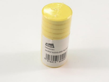 Vibrant Lemon Yellow Das Tempera Blocks S2, ideal for artists, ensuring smooth, opaque color without cracking or crumbling.