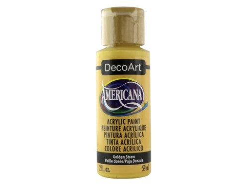 Acrylic Paint - Americana Acrylics 2oz Golden Straw