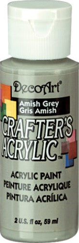 Acrylic paint in Amish Grey, ideal for smooth coverage on various surfaces for artists of all skill levels.