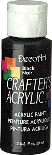 Acrylic Paint - Crafters Acrylic 2oz Black