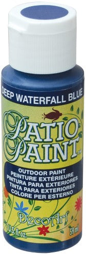 Acrylic Paint - Patio Paint 2oz Deep Waterfall Blue