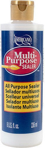 DecoArt 8oz Multi-Purpose Sealer for sealing wood, enhancing paint adhesion, and mixing for vibrant base coats.