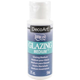 2oz Decoart Faux Glazing Medium for creating stunning faux finishes on walls and crafts with acrylic paints.