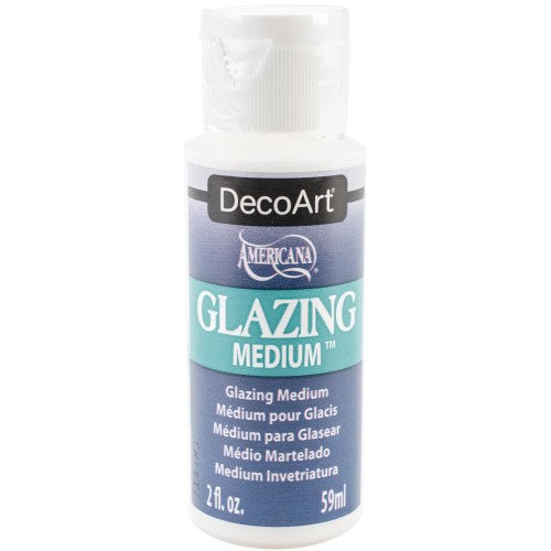 2oz Decoart Faux Glazing Medium for creating stunning faux finishes on walls and crafts with acrylic paints.