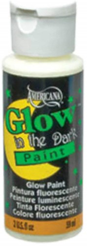 Decoart 2oz Glow In The Dark Medium: non-toxic paint for vibrant, glowing crafts on various surfaces, easy to use and recharges with light.