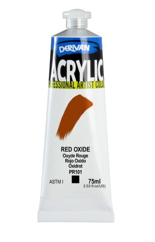 Acrylic Paint - Derivan Acrylic 75ml Red Oxide