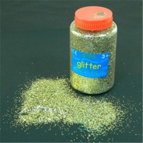 Giant Glitter Shaker 250gm Gold, ideal for crafting, offering premium gold sparkle for various projects and easy application.