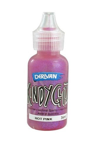 Glitter - Derivan Kindy Glitz 5 X 36ml Hot Pink