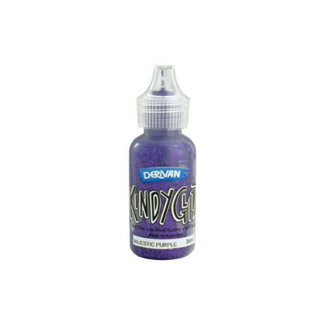 Five tubes of Derivan Kindy Glitz glitter glue in vibrant colors for creative crafts, safe and easy to use for all ages.