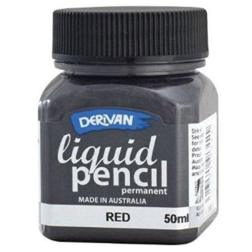 Acrylic Paint - Derivan Liquid Pencil 40ml Perm Red
