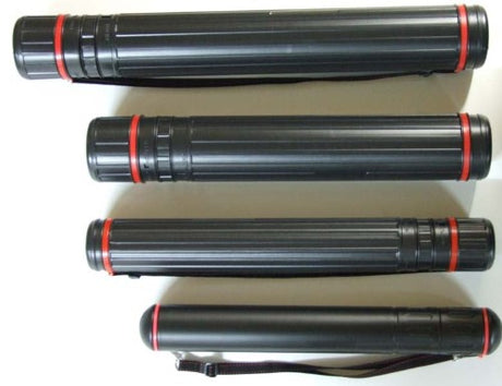 Durable lightweight drawing tube (7x50-82cm) for protecting art supplies during transport, with adjustable length and secure end caps.