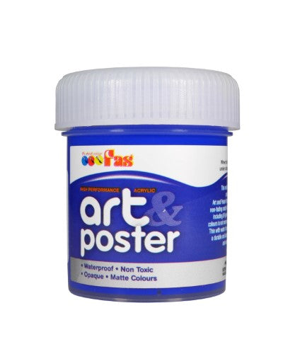 Vibrant 60ml green poster paint, water-based, perfect for arts, crafts, signwriting, and UV glowing effects.