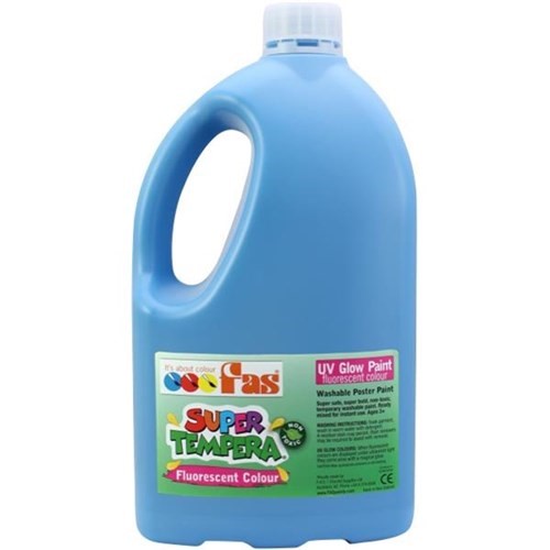 Fas Super Tempera 2ltr Fluo Blue