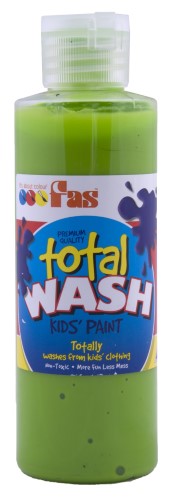 Vibrant 250ml washable paint for kids in Leaf color, easy to clean, non-toxic, ideal for crafts and artwork.