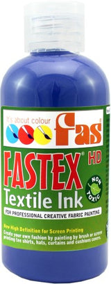 Vibrant 250ml heat set textile ink for fabric crafts, ensuring color fastness and durability for custom designs.